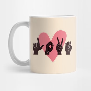 ASL Love IV - Valentine's Day Mug